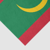 Papier Mousseline Drapeau de la Mauritanie (Détail)
