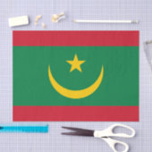 Papier Mousseline Drapeau de la Mauritanie (Artisanat)