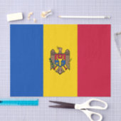 Papier Mousseline Drapeau de la Moldavie (Artisanat)
