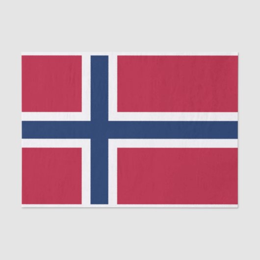 Papier Mousseline Drapeau de la Norvège (Recto)