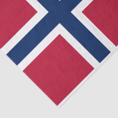 Papier Mousseline Drapeau de la Norvège (Détail)