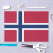 Papier Mousseline Drapeau de la Norvège (Artisanat)