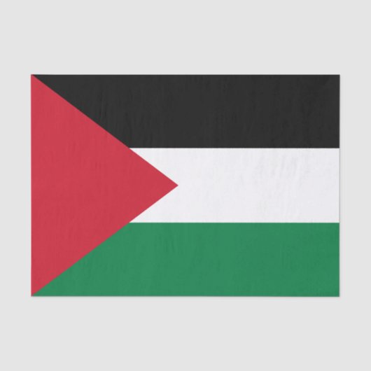 Papier Mousseline Drapeau de la Palestine (Recto)