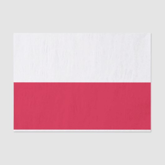 Papier Mousseline Drapeau de la Pologne (Recto)