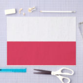 Papier Mousseline Drapeau de la Pologne (Artisanat)