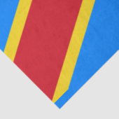 Papier Mousseline Drapeau de la RDC (République démocratique du Cong (Détail)