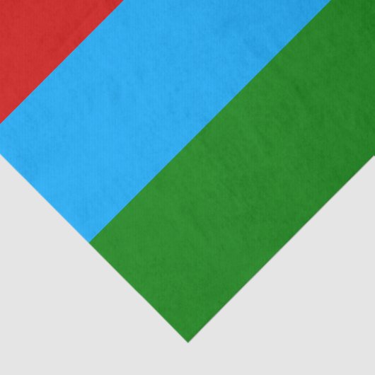 Papier Mousseline Drapeau de la République de Karelia (Détail)