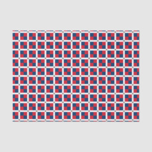 Papier Mousseline Drapeau de la République Dominicaine
