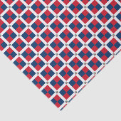 Papier Mousseline Drapeau de la République Dominicaine (Détail)