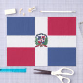 Papier Mousseline Drapeau de la République dominicaine (Artisanat)