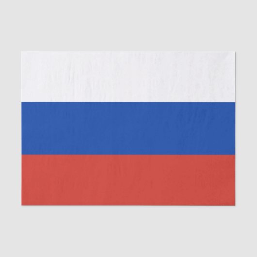 Papier Mousseline Drapeau de la Russie (Recto)