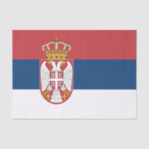 Papier Mousseline Drapeau de la Serbie