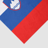 Papier Mousseline Drapeau de la Slovénie (Détail)
