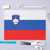 Papier Mousseline Drapeau de la Slovénie (Artisanat)