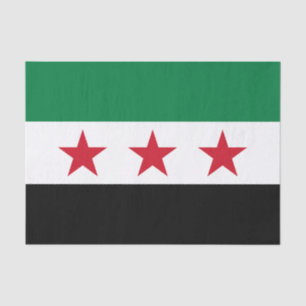 Papier Mousseline Drapeau de la Syrie