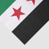 Papier Mousseline Drapeau de la Syrie (Détail)