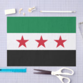 Papier Mousseline Drapeau de la Syrie (Artisanat)