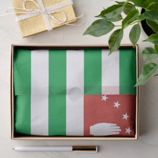 Papier Mousseline Drapeau de l'Abkhazie patriotique (Cadeau)