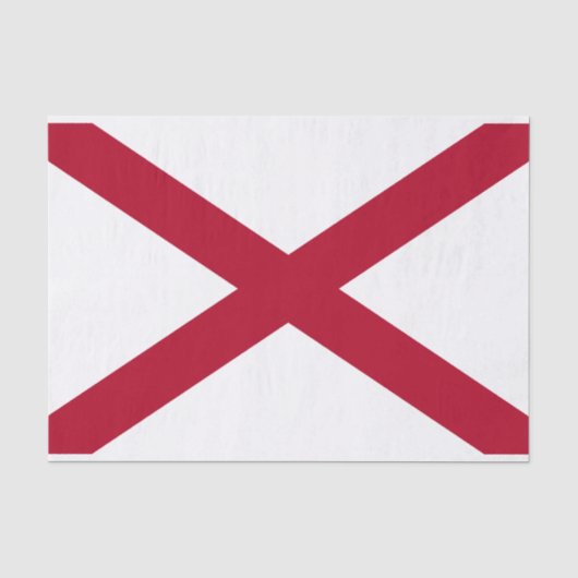 Papier Mousseline Drapeau de l'Alabama (Recto)