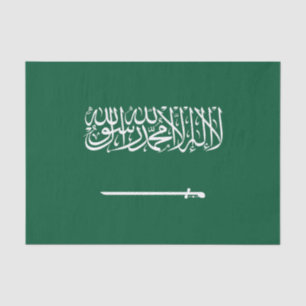 Papier Mousseline Drapeau de l'Arabie saoudite