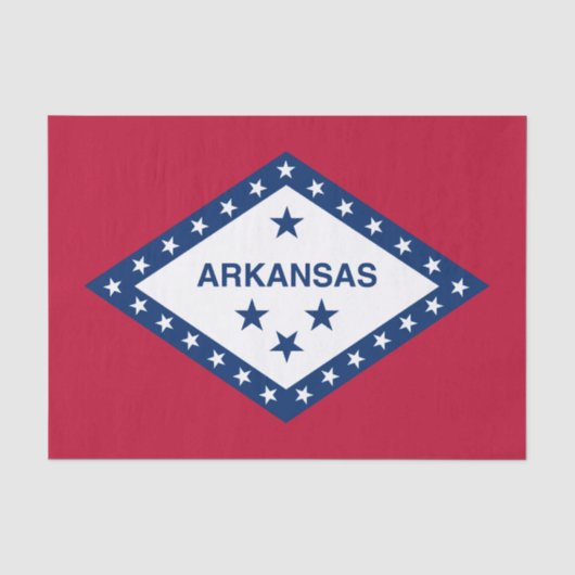 Papier Mousseline Drapeau de l'Arkansas (Recto)