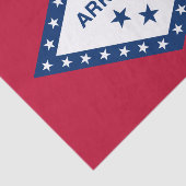 Papier Mousseline Drapeau de l'Arkansas (Détail)