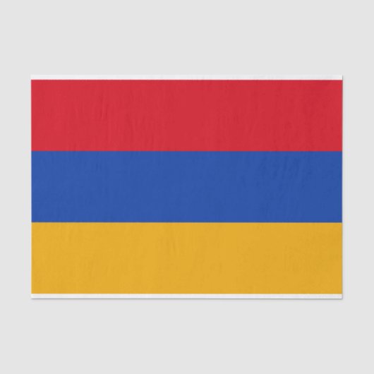 Papier Mousseline Drapeau de l'Arménie (Recto)