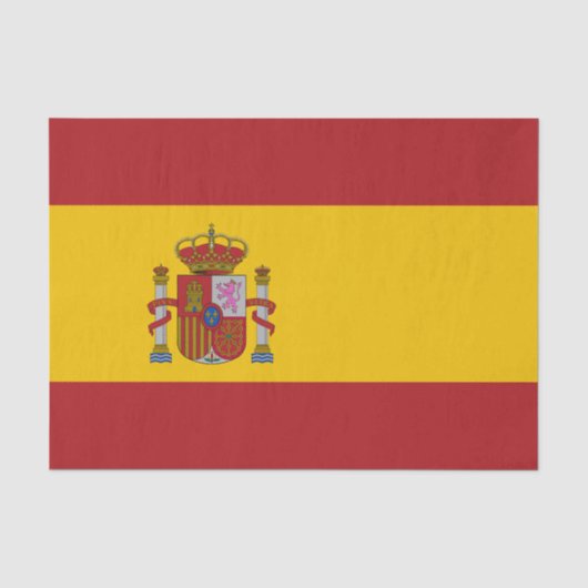 Papier Mousseline Drapeau de l'Espagne (Recto)