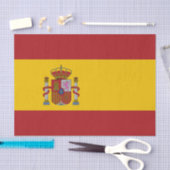 Papier Mousseline Drapeau de l'Espagne (Artisanat)