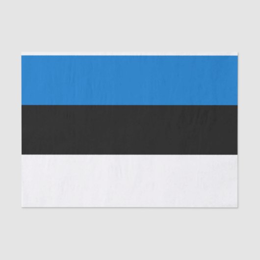 Papier Mousseline Drapeau de l'Estonie (Recto)