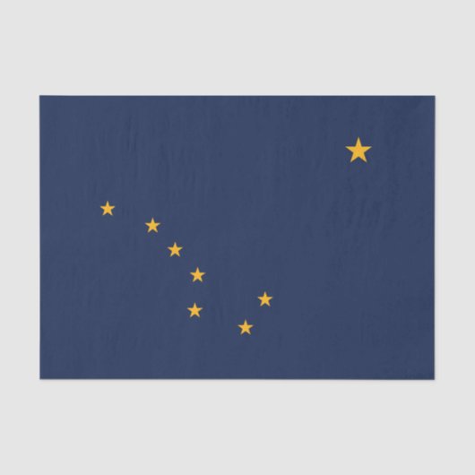 Papier Mousseline Drapeau de l'État d'Alaska (Recto)