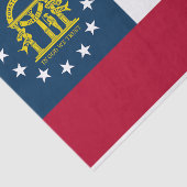 Papier Mousseline Drapeau de l'État de Géorgie (Détail)