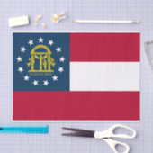 Papier Mousseline Drapeau de l'État de Géorgie (Artisanat)
