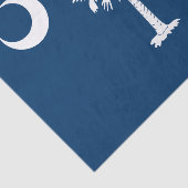 Papier Mousseline Drapeau de l'État de la Caroline du Sud (Détail)