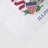 Papier Mousseline Drapeau de l'État de l'Illinois (Détail)