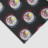 Papier Mousseline Drapeau de l'État de l'Illinois Prairie (Détail)