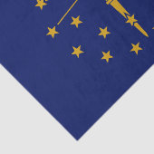 Papier Mousseline Drapeau de l'État de l'Indiana (Détail)