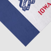 Papier Mousseline Drapeau de l'État de l'Iowa (Détail)