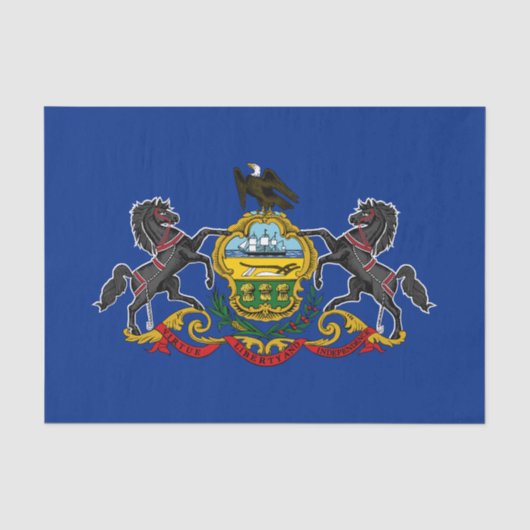Papier Mousseline Drapeau de l'État de Pennsylvanie (Recto)