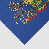 Papier Mousseline Drapeau de l'État de Pennsylvanie (Détail)
