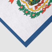 Papier Mousseline Drapeau de l'État de Virginie occidentale (Détail)