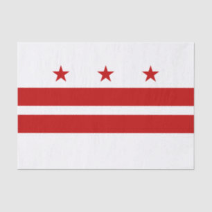 Papier Mousseline Drapeau de l'État de Washington DC