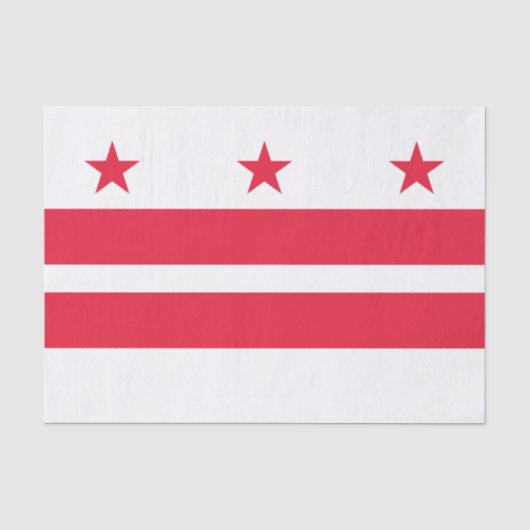 Papier Mousseline Drapeau de l'État de Washington DC (Recto)