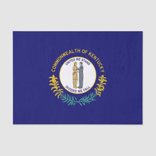 Papier Mousseline Drapeau de l'État du Kentucky (Recto)