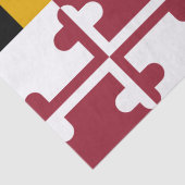 Papier Mousseline Drapeau de l'État du Maryland (Détail)