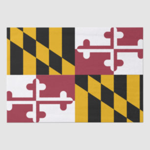 Papier Mousseline Drapeau de l'État du Maryland