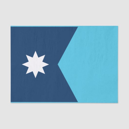 Papier Mousseline Drapeau de l'État du Minnesota (Recto)