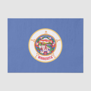 Papier Mousseline Drapeau de l'État du Minnesota