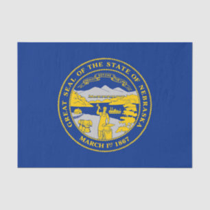 Papier Mousseline Drapeau de l'État du Nebraska