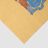 Papier Mousseline Drapeau de l'État du New Jersey (Détail)